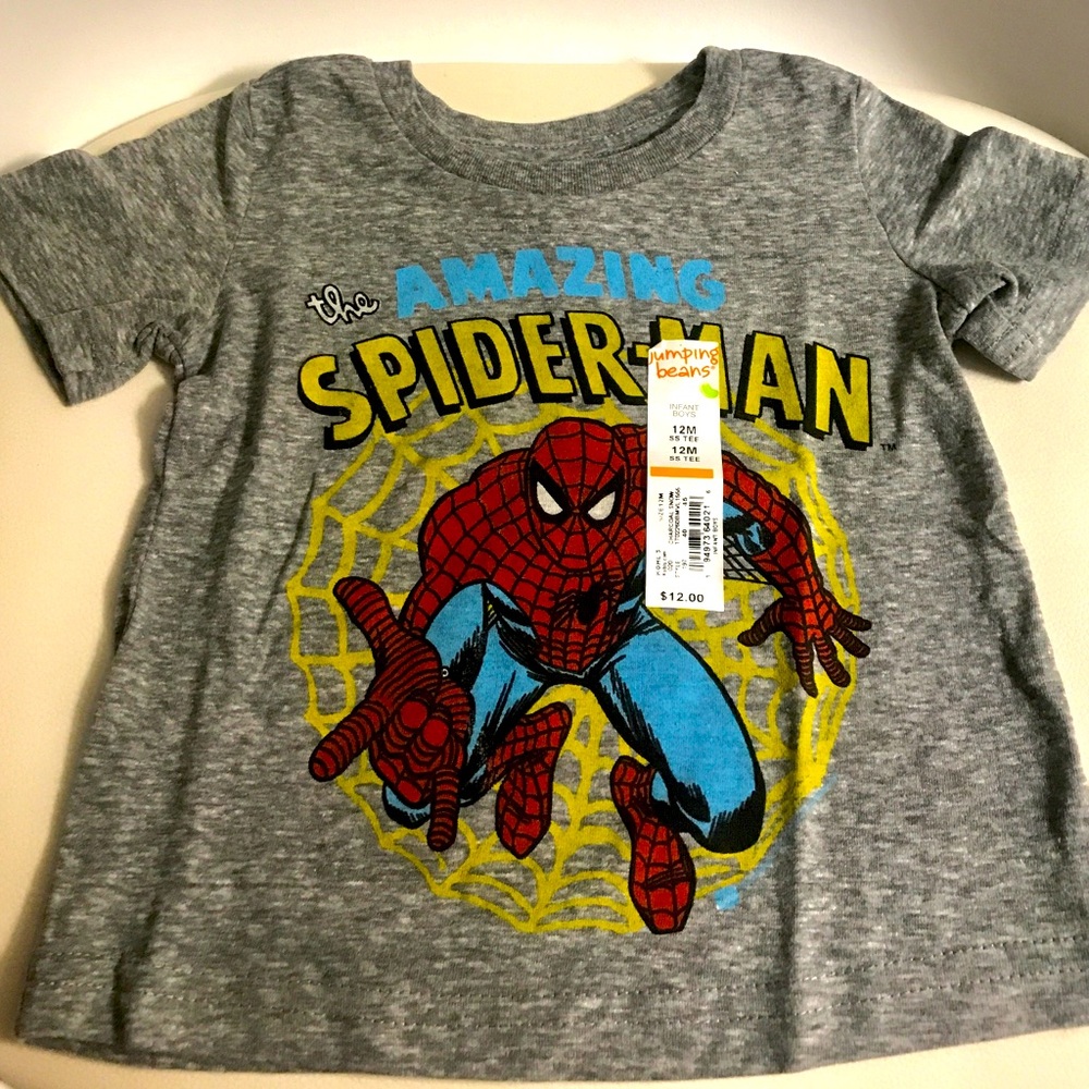 NWT Infant Boys Size 12 monthsSpider-Man T-shirts (3 available).